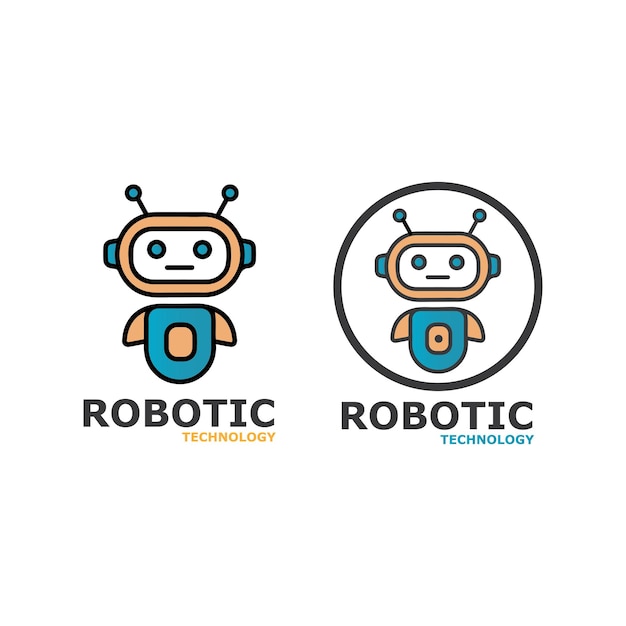 Robot icon vector concept design