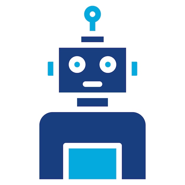 Robot icon vector image Can be used for Biometrics