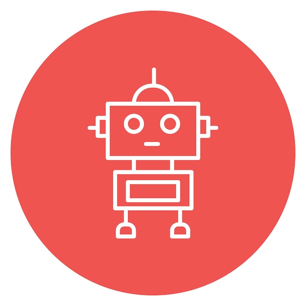 Robot icon vector image Can be used for Humans