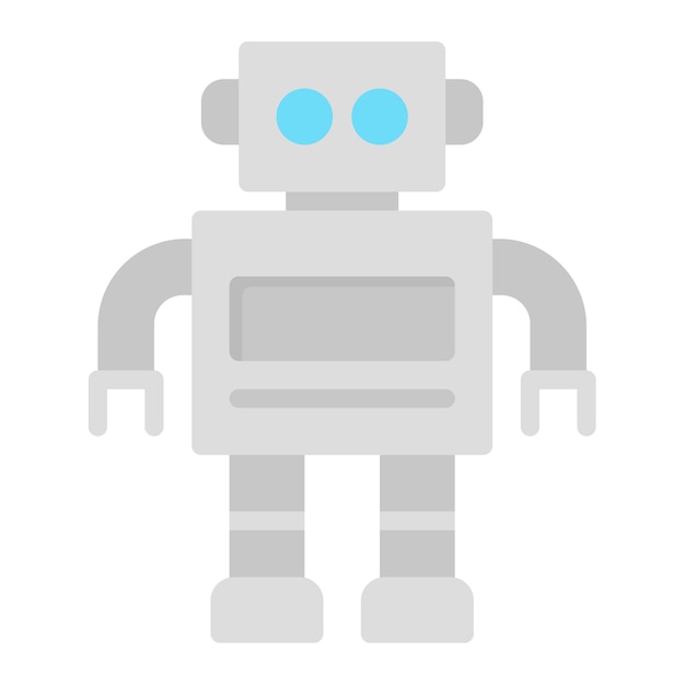 ロボットアイコンのベクトル画像は製造に使用できます
