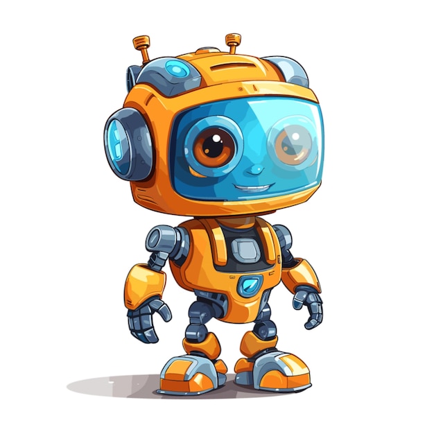 Robot kit vector on white background