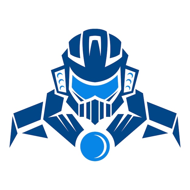 Vector robot logo icon design