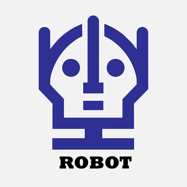 Vector robot logo vector design