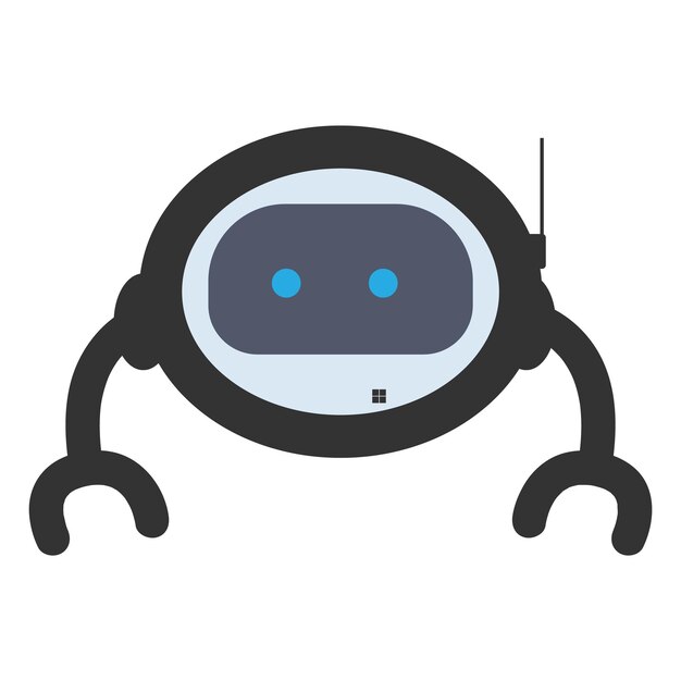 Вектор Векторная иллюстрация логотипа робота