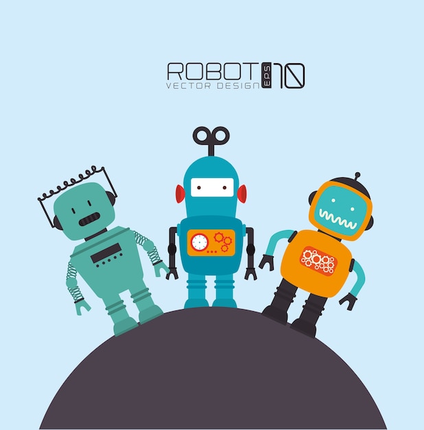 Vector robot ontwerp