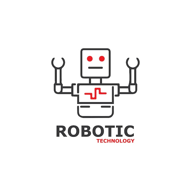 Robot pictogram vector conceptontwerp