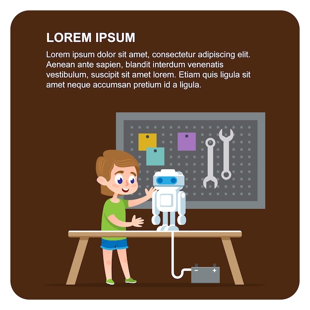 Robot Programming Flat Banner