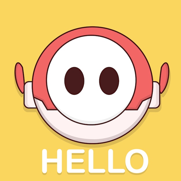 Robot say hello 