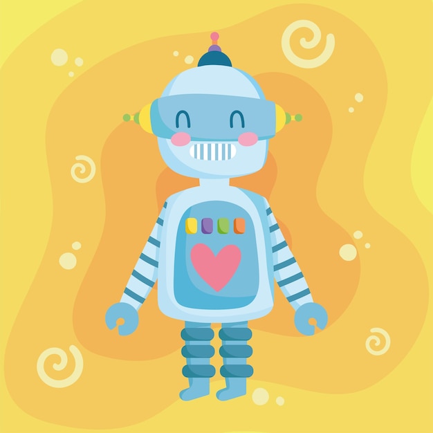 Robot toy icon