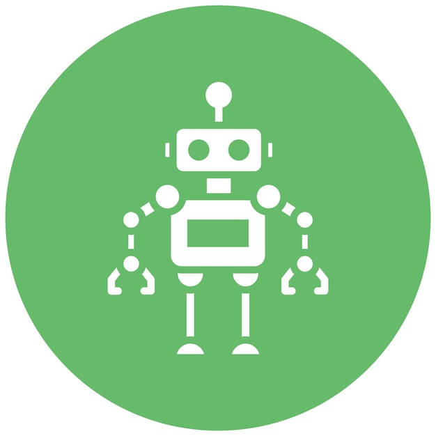 ロボットベクトルのアイコンをバイオメトリックアイコンセットに使用できます