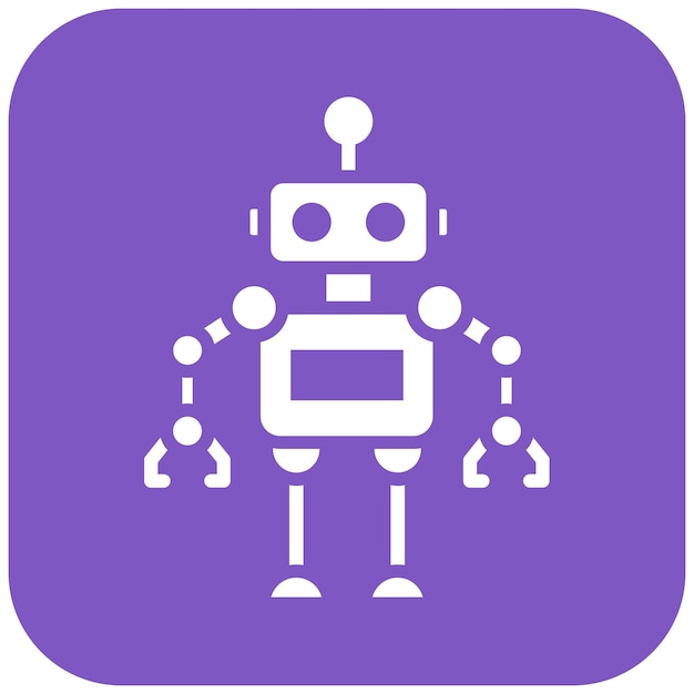 ロボットベクトルのアイコンをバイオメトリックアイコンセットに使用できます