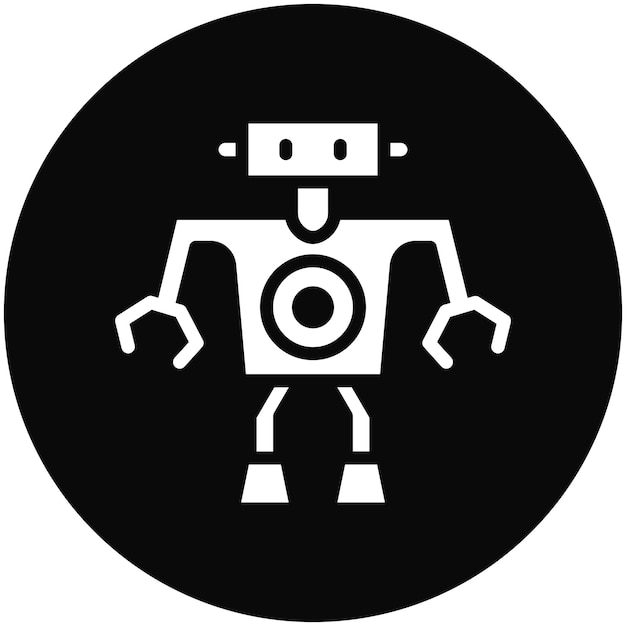 ロボットベクトルアイコンのイラスト