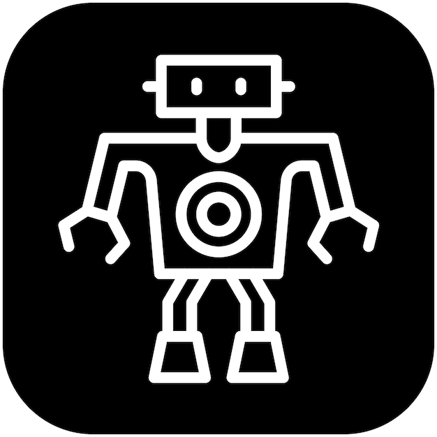 ロボットベクトルアイコンのイラスト