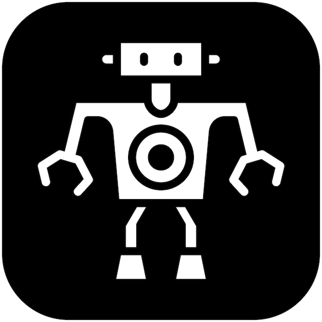Robot vector icoontje illustratie van Robotics icoonset