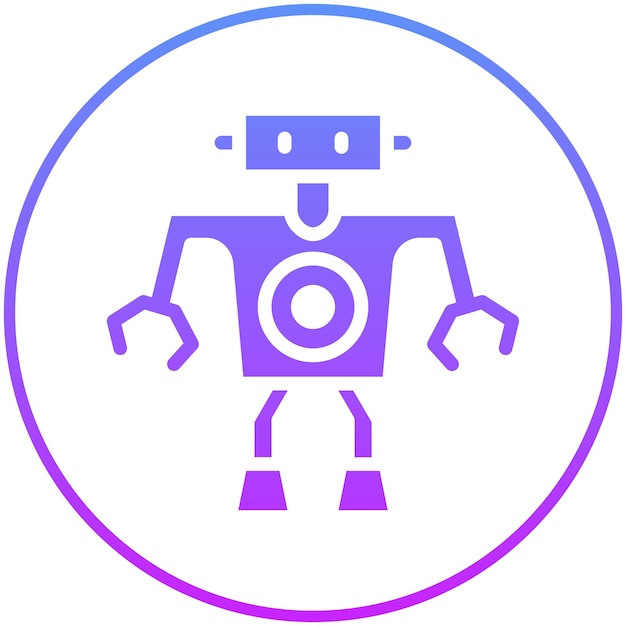 Robot vector icoontje illustratie van Robotics icoonset