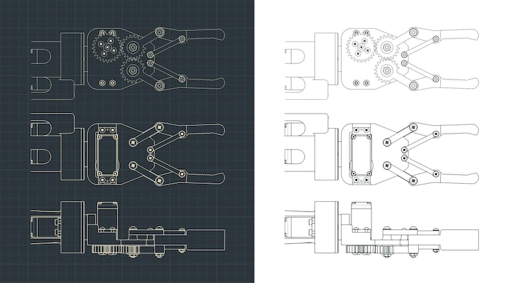 Vector robotic arm blueprints