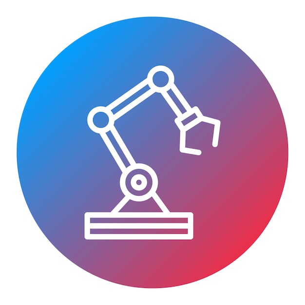 Robotic Arm icon vector image Can be used for Science Fiction