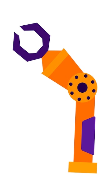 Robotic arm manipulator Vector illustration