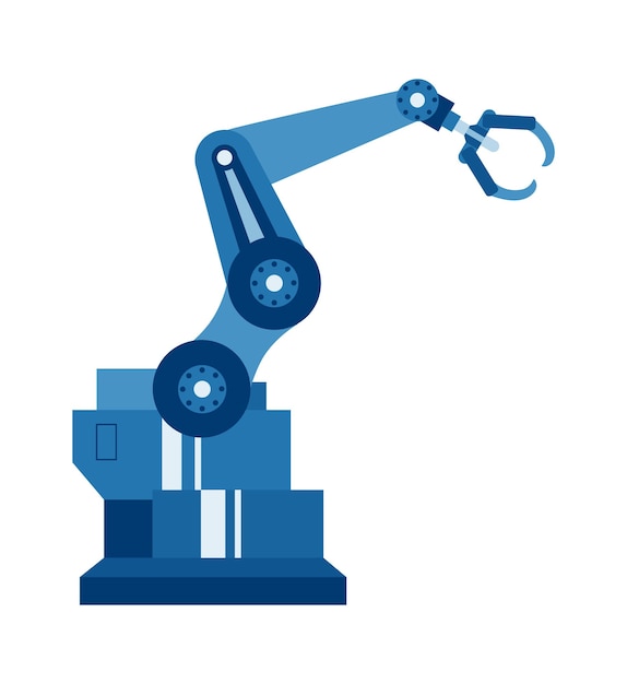 Robotic arm manipulator Vector illustration