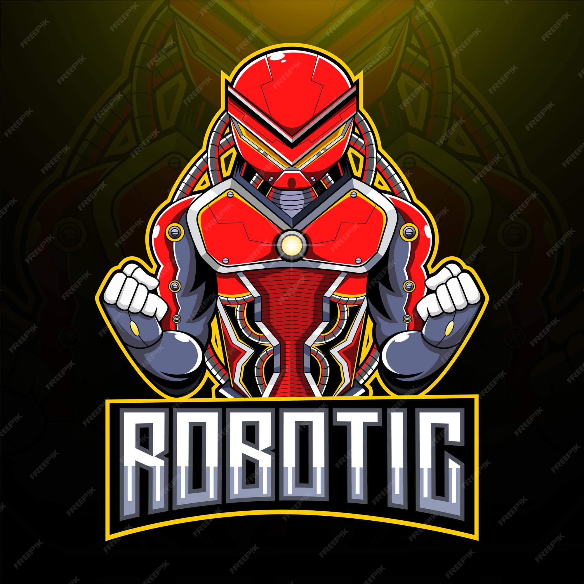 Premium Vector  Robot gamer mascot esport logo