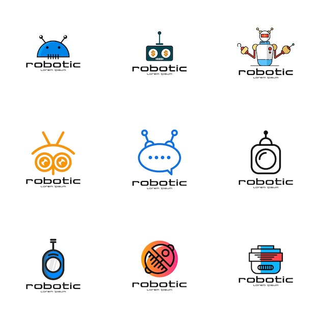 Robotic logo set