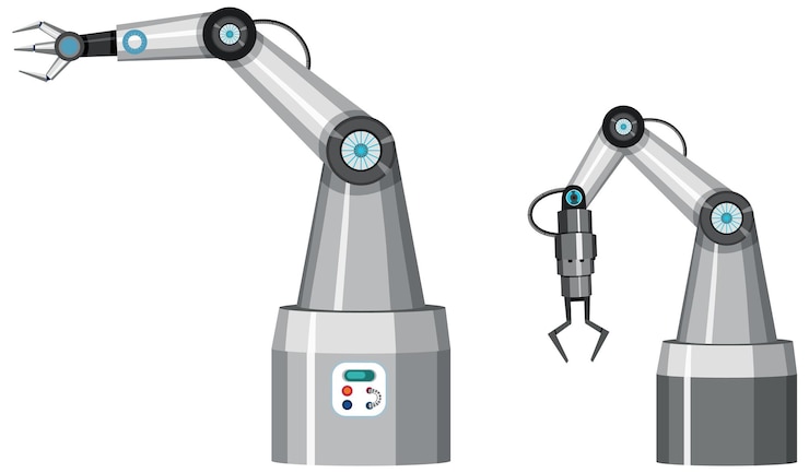 Vector a robotic machine using in factory