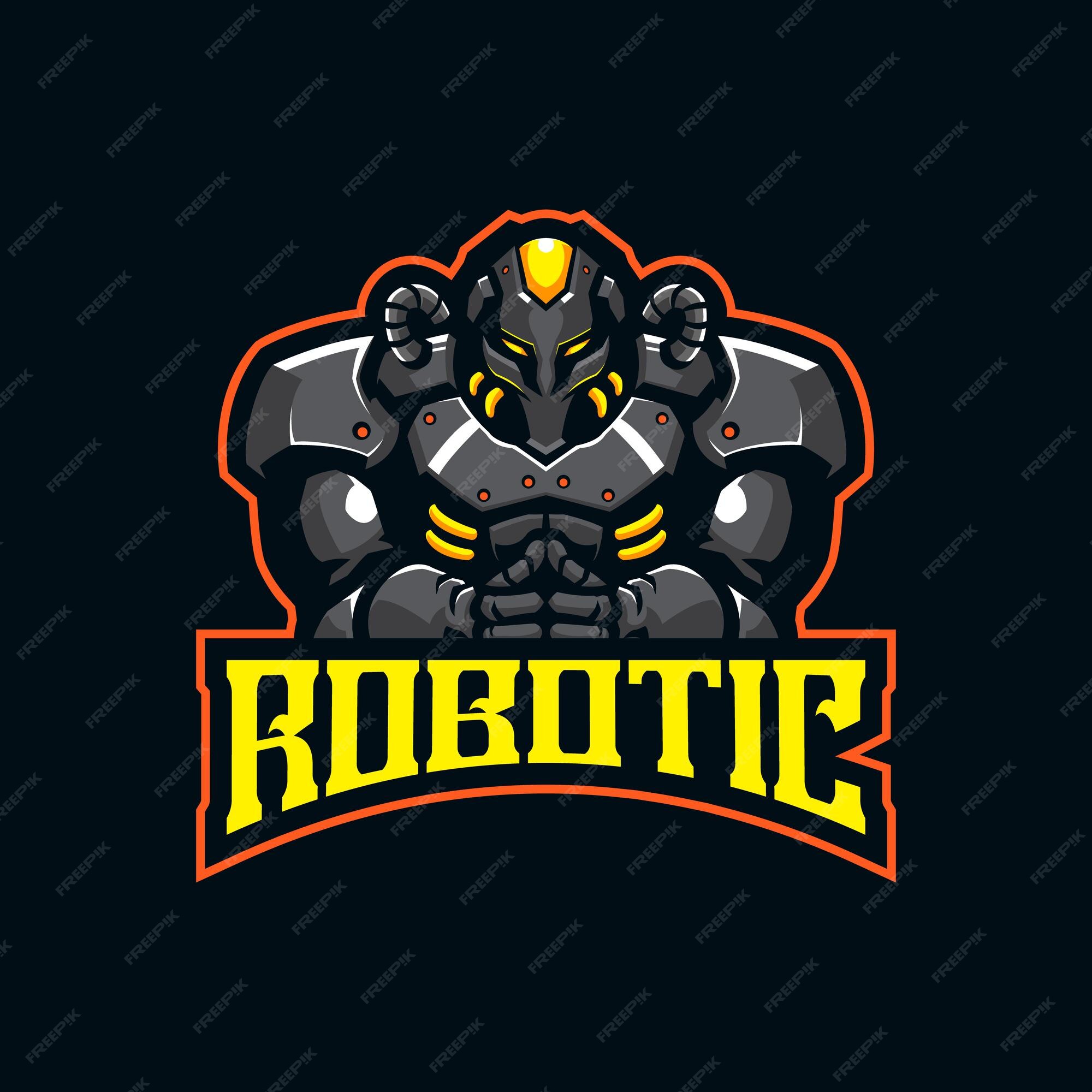 Premium Vector  Robot gamer mascot esport logo