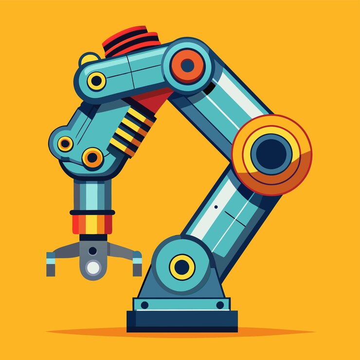 Vector robotic red arm for any manufacturing or industry task mechatronic tools for intricate operations