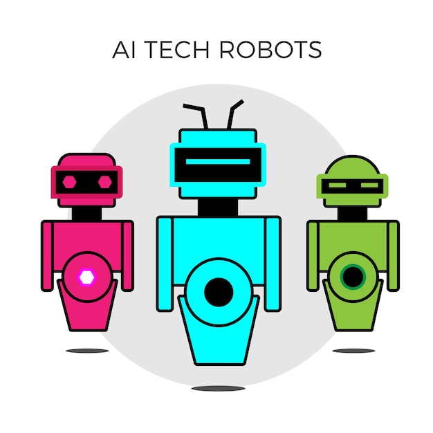 Иллюстрация роботов