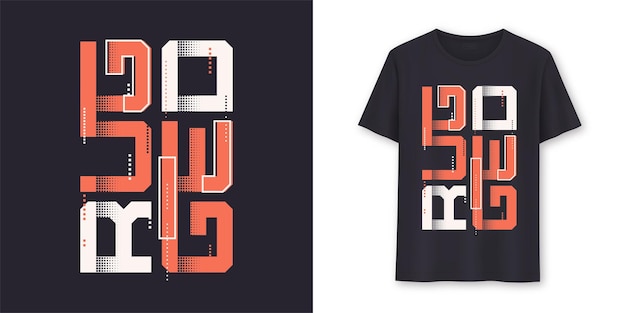 Robuuste grafische moderne tshirt vector design typografie