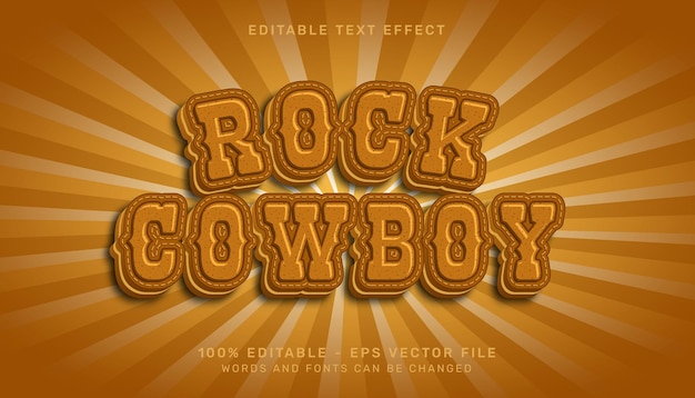 rock 3d text effect and editable text effect