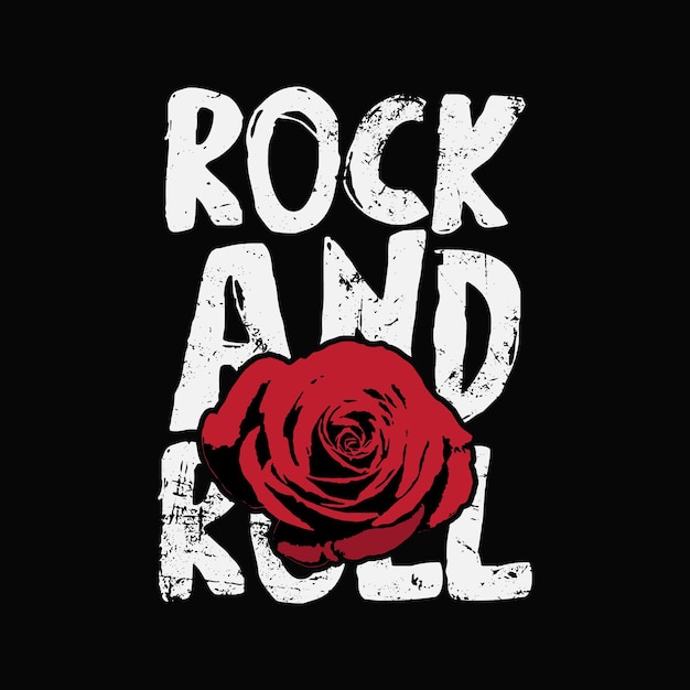 Rock and roll t-shirt en kleding abstract ontwerp vector print typografie poster