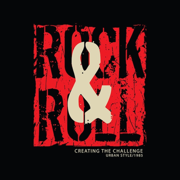 Rock and Roll tshirt en kledingontwerp