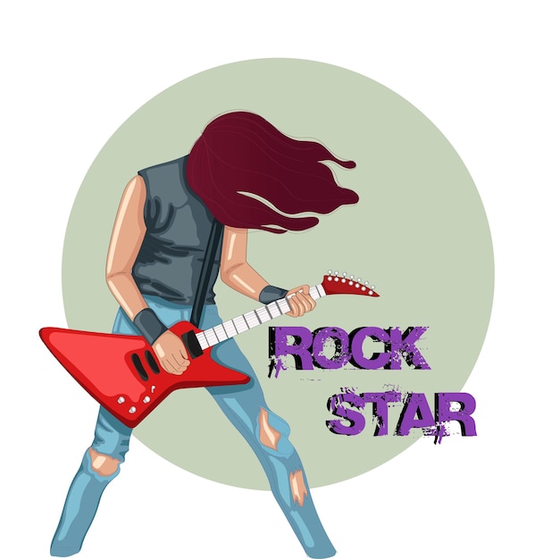 Vector rock artiest