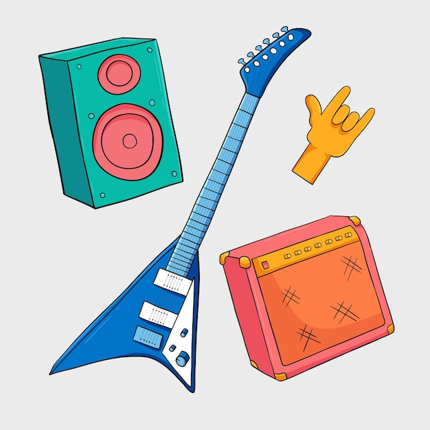 Vector rock cartoon vector assets