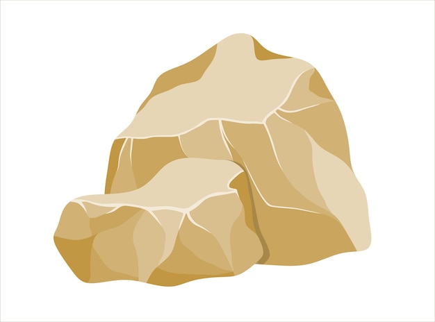Premium Vector | ,rock cartoon on white background. Premium Vector | ,rock cartoon on white background.
