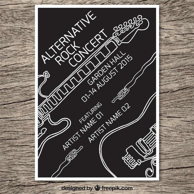 Rock concert poster