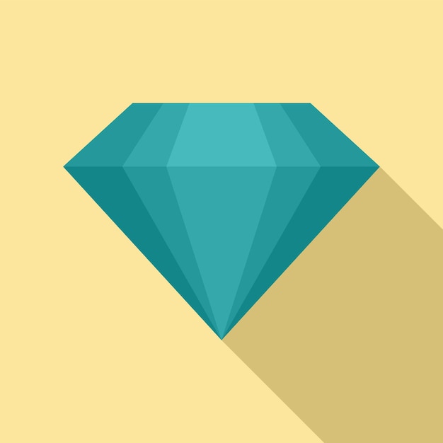 Vector rock diamond icon flat illustration of rock diamond vector icon for web design