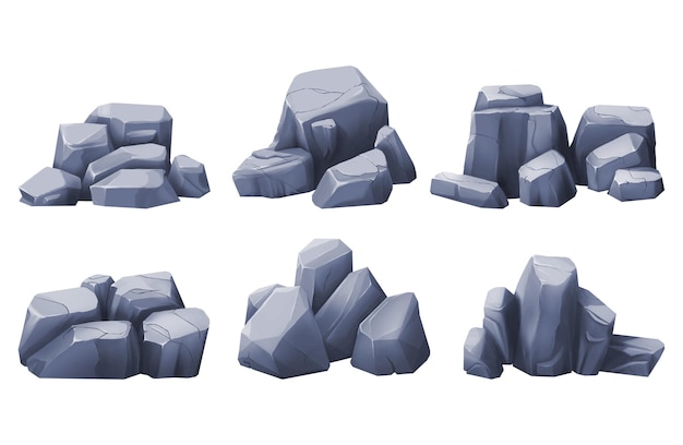 Rock Digital Painting Style Game Asset Icon