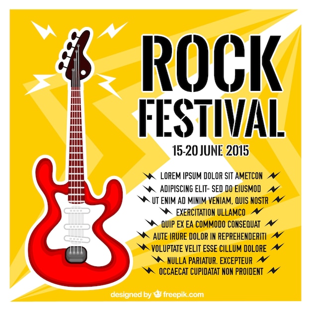 Rock festival poster