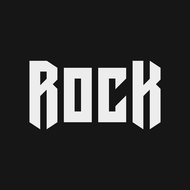 Rock lettering design