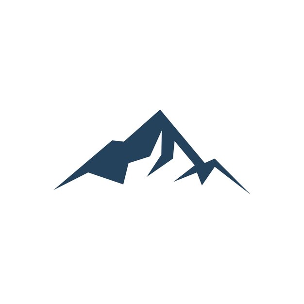 Vector rock mountain vector logo sjabloon