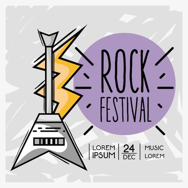 Rock music festival event concert