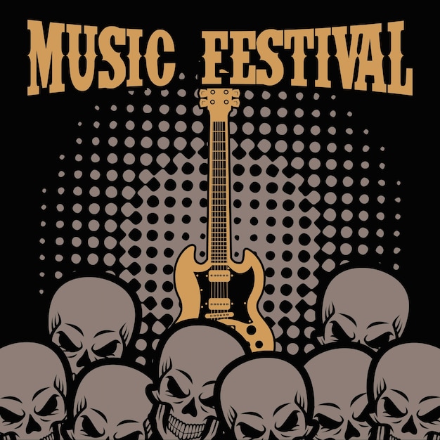 ベクトル ロックミュージックフェスティバル
