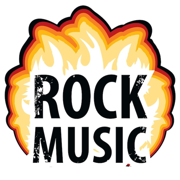 Vector rock music poster