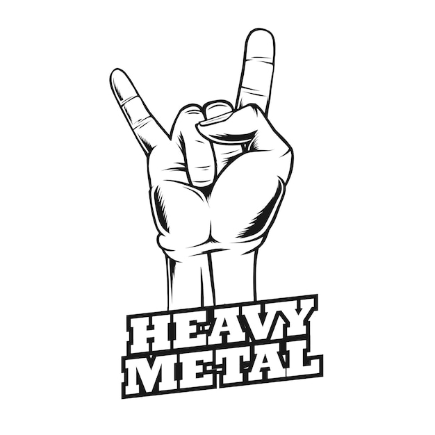Segno della mano del rock n roll