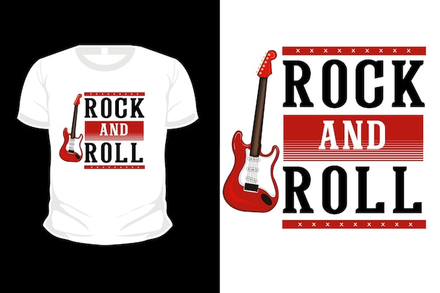 Vector rock-'n-roll-t-shirt