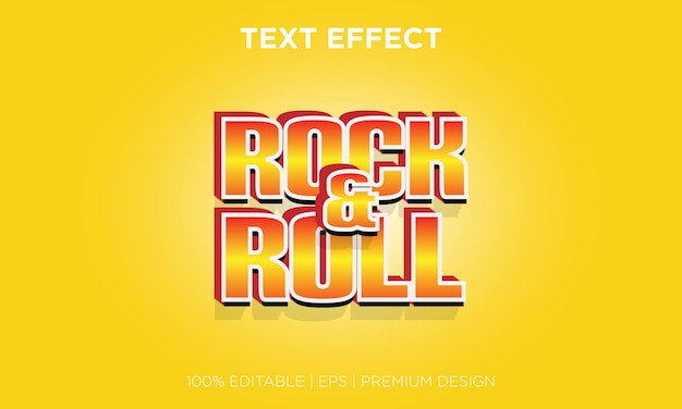 Rock and roll text effect