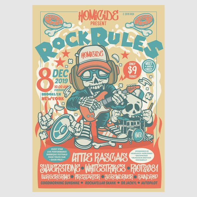 Rock Rules Festival Flyer