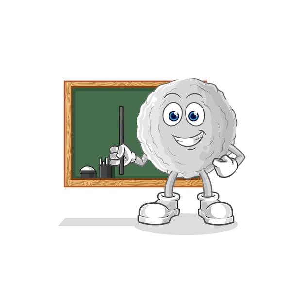 Vector rock teacher vector cartoon character